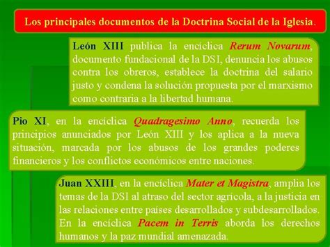 Tema La Doctrina Social De La Iglesia