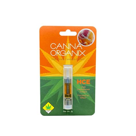 Sunset Sherbet Hce Vape Cartridge 1g Canna Organix