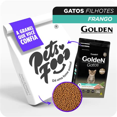 Ra O Golden Gatos Filhotes Frango A Granel Kg Petsfood