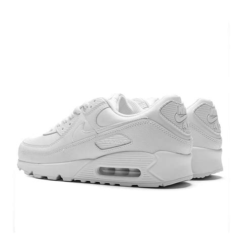 Yermo Supervisar Deseable Nike Air Max 90 Leather White Metallic Silver Tumor Maligno Lanzador