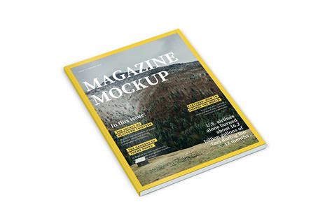 Magazine Cover Template Tulisan