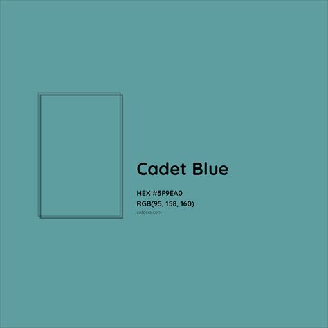 About Cadet Blue - Color codes, similar colors and paints - colorxs.com