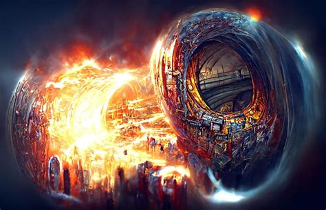 The Cern Large Hadron Collider Creates A Blackhole Which Tears The