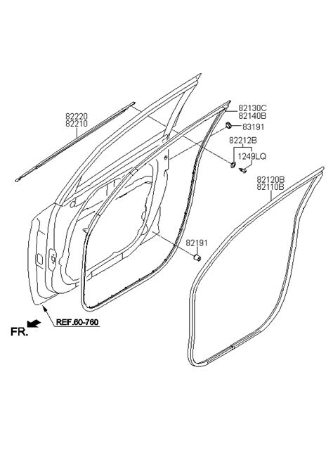 W Strip Assy Fr Dr Belt O S Rh A Yiparts