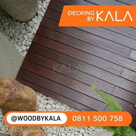 Jual Decking Kayu Bengkirai M Papan Lantai Bangkirai Kolam Taman