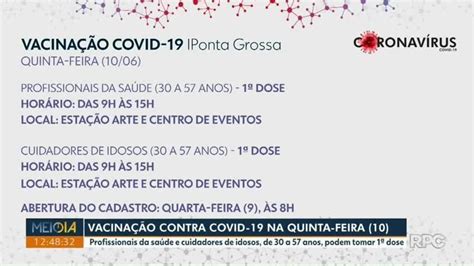 Ponta Grossa Abre Agendamento Para Vacina Contra Covid De Cuidadores De