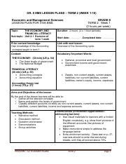 Ems Gr T Lesson Plans Pdf Gr Ems Lesson Plans Term Week