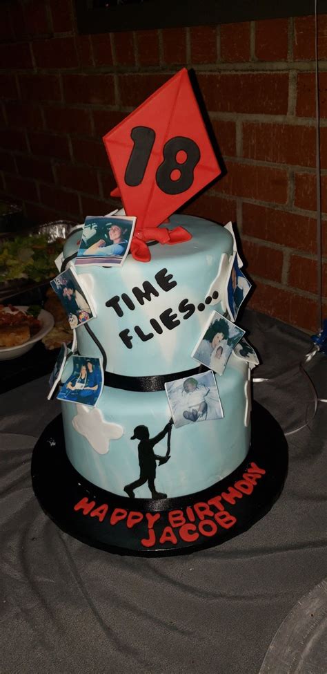 How Time Flies 18th Birthday Cake Was A Big Hit At My Sons 18th