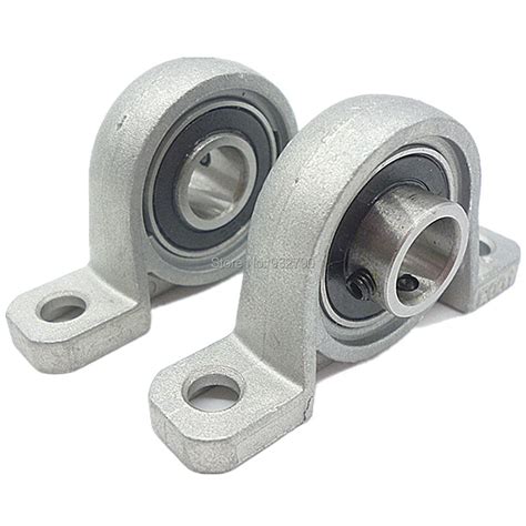 2pcs Pillow Block Bearings Bore Inner Dia 12mm Zinc Alloy Pillow Block