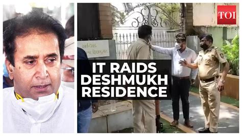 Corruption Nagpur It Department Conducts Raid At Anil Deshmukhs