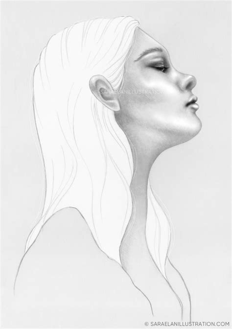 Disegno Ragazza A Matita Su Sfondo Grigio Sara Elan Donati Saraelan