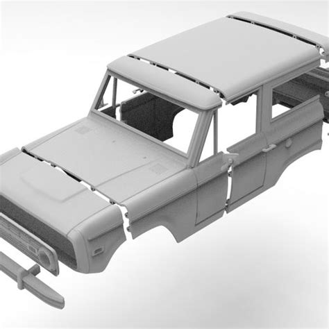 Stl File Rc Body Ford Bronco Mm Wheelbase Rc Wd Stl D Model Files