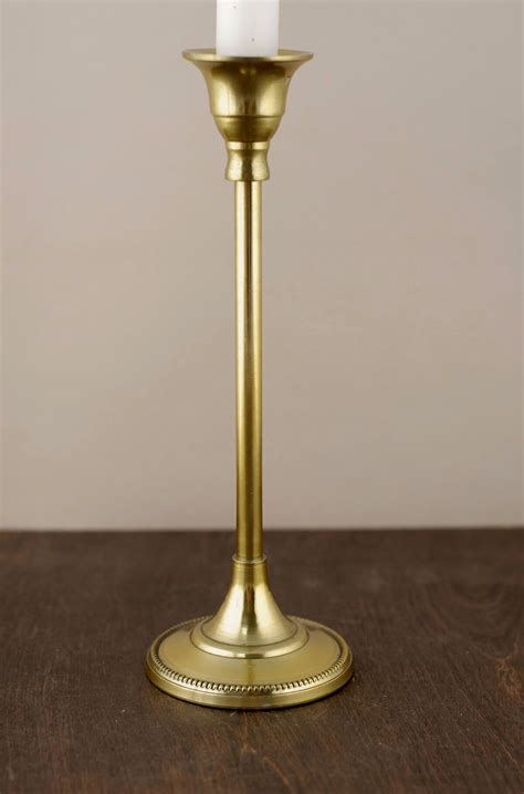 Taper Candle Holders Gold 9in