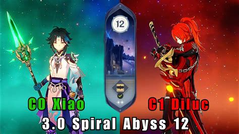 Xiao And Diluc Conquer Spiral Abyss Youtube