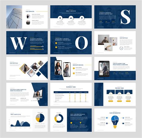 Corporate PowerPoint Presentation Template PSD Design