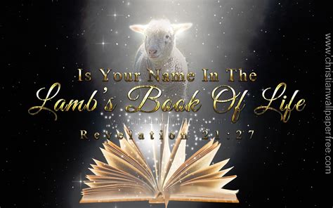 An Open Book With The Words Is Your Name In The Lamb S Book Of Life