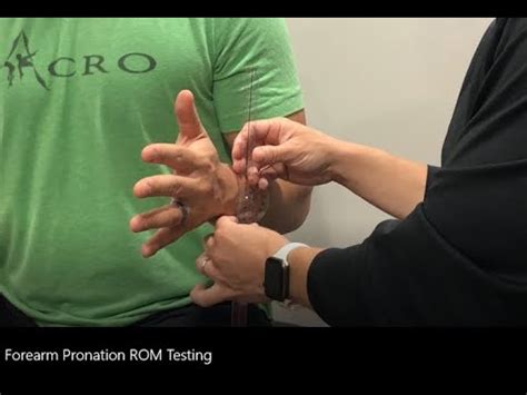 Range Of Motion Measurement Forearm Pronation Youtube