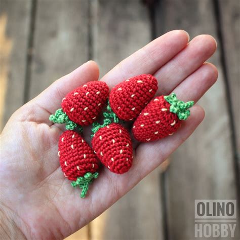 Strawberry Crochet Pattern Pdf Crochet Strawberry Pattern Etsy