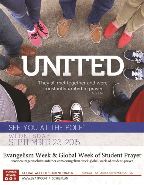 Evangelism Week And Global Week Of Student Prayer Courageous Christian