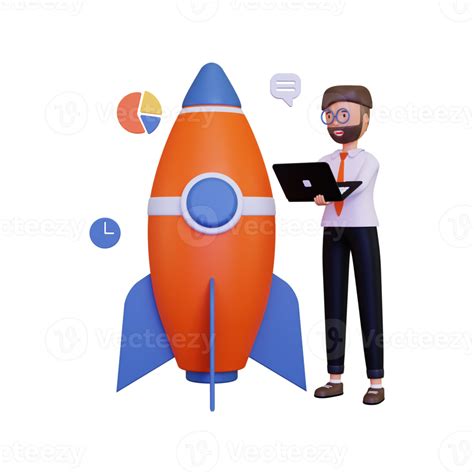 3d Businessman Launching A New Business 10872548 Png