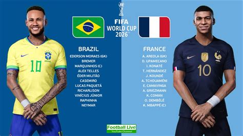 Brazil Vs France Fifa World Cup Neymar Vs Mbappe Efootball