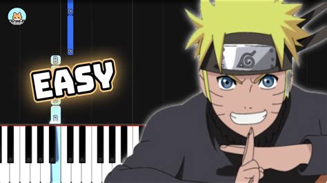 Naruto Shippuden OP 3 Blue Bird EASY Piano Tutorial Sheet Music