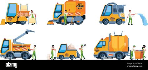 cleaning service urban vehicles cleaners street sweepers bad dust