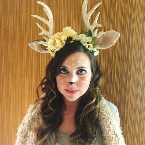 Halloween Doe Costume And Makeup Halloween Fashion Pria Make Up