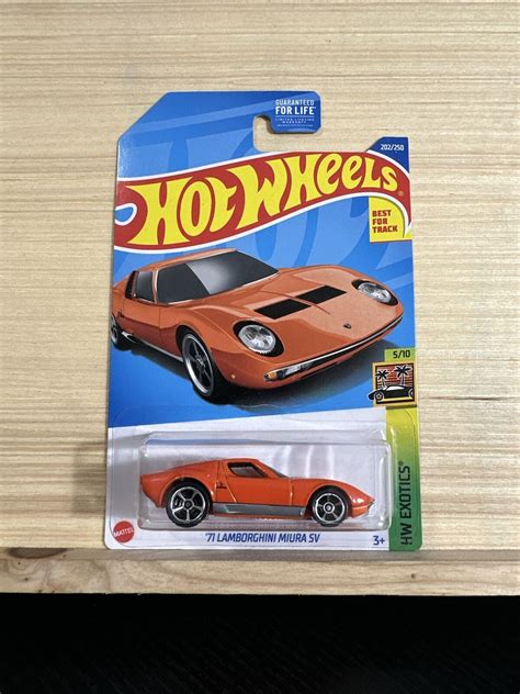 Hot Wheels ‘71 Lamborghini Miura Sv Hw Exotics 5 10 Collector 202 Ebay