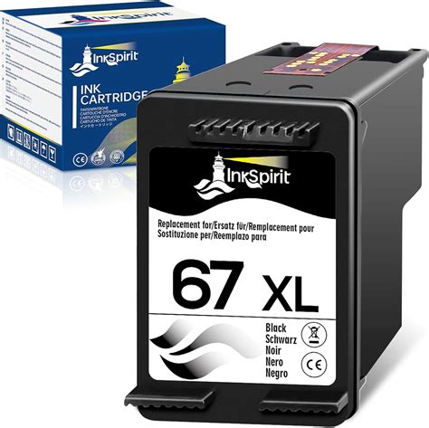 Amazon Remanufactured 67 Black Ink Cartridge Replacement For HP