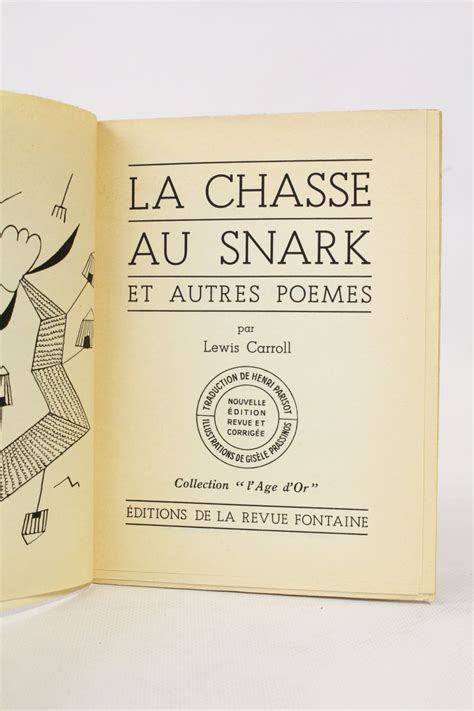 Carroll La Chasse Au Snark Edition Originale