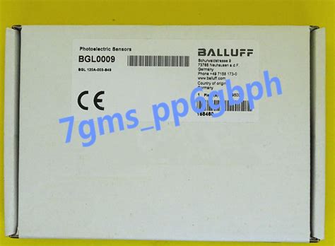 1 PCS NEW IN BOX BALLUFF Photoelectric Switch Sensor BGL0009 BGL 120A