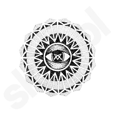 'Mandala Eye Pattern' Illustration | A Wonderful World