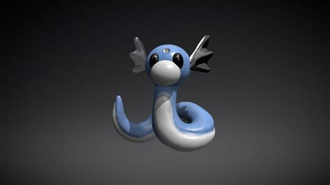 Dratini Pokemon Download Free 3d Model By Paolavalenciamu 2645a71