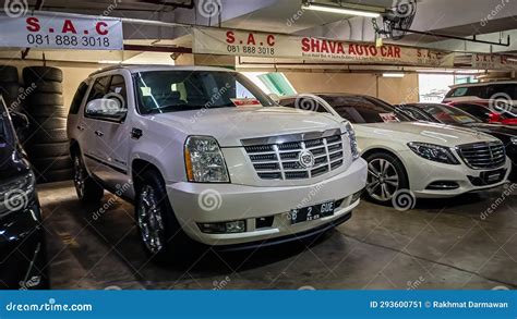 cadillac escalade suv  blok   car market editorial photo image