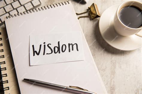 premium photo wisdom inscription  paper