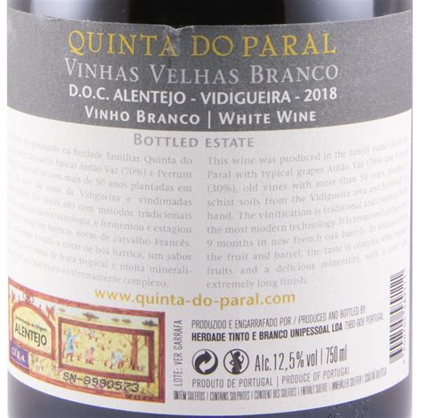 2018 Quinta Do Paral Vinhas Velhas Branco