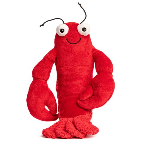 Fabdog® Floppy Lobster Plush Squeaker Dog Toy Large