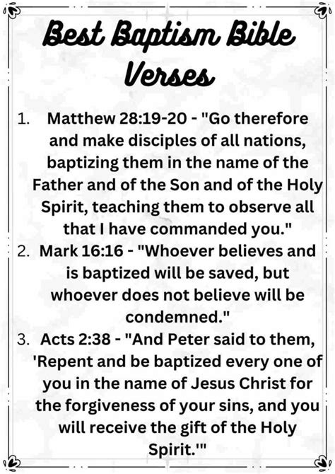 80 Baptism Bible Verses Salvation Water † ️️ Daily Blessings Prayer ️