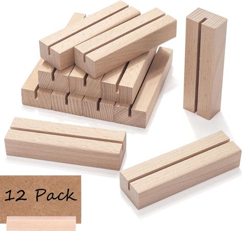 Amazon Tinsky Pack Wood Place Card Holders Wooden Stands For