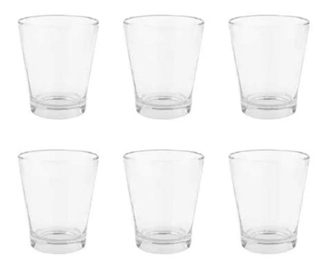 Set X6 Vasos Vidrio Durax Ikea Bajo Agua Jugo Uso Diario