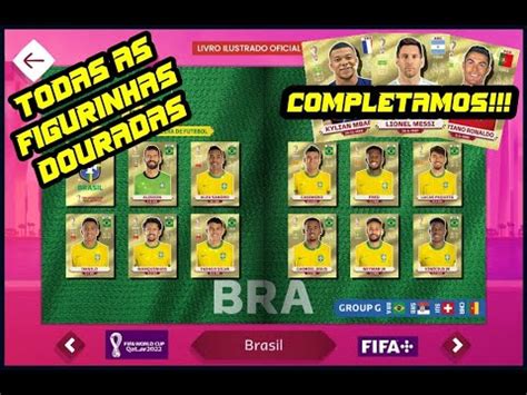 COMPLETAMOS TODAS AS FIGURINHAS DOURADAS ALBUM DA COPA 2022 VIRTUAL