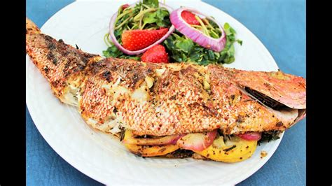 How To Grill Red Snapper Youtube