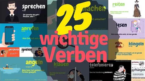 Wichtige Verben Mit Beispielen Most Common Verbs In German With