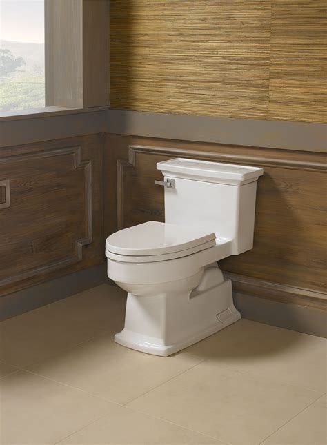 A classic one-piece design, this toilet offers a round bowl and features our water-saving Power ...