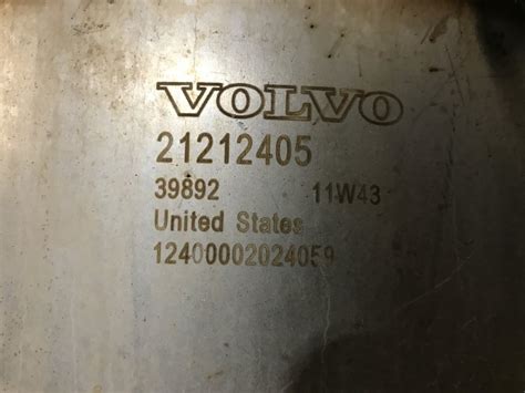 21212405 Volvo D13 Exhaust Dpf Filter For Sale