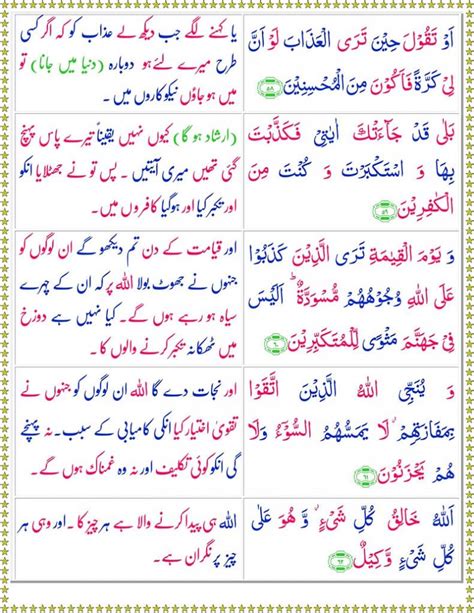 Read Surah Az Zumar Online With Urdu Translation