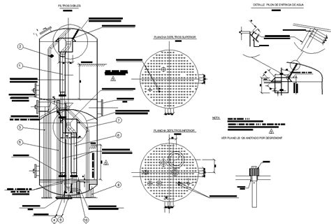 Filter Machine Detail Dwg File Cadbull