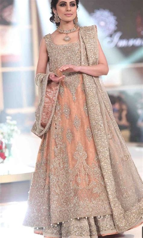 Asian Bridal Lahnga In Beutifull Peach Color Model B 1795 Indian