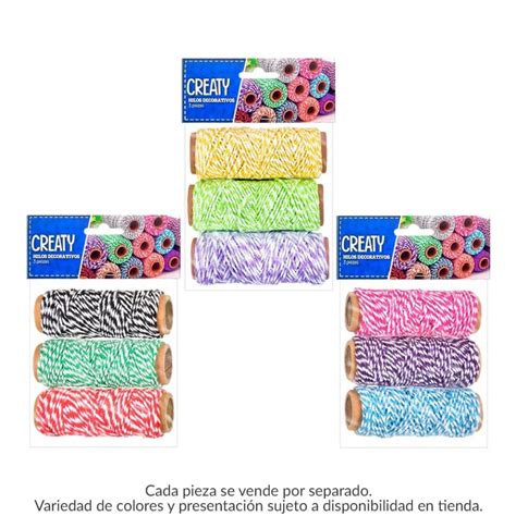 Carrete De Hilo Creaty Varios Colores Pzas Walmart